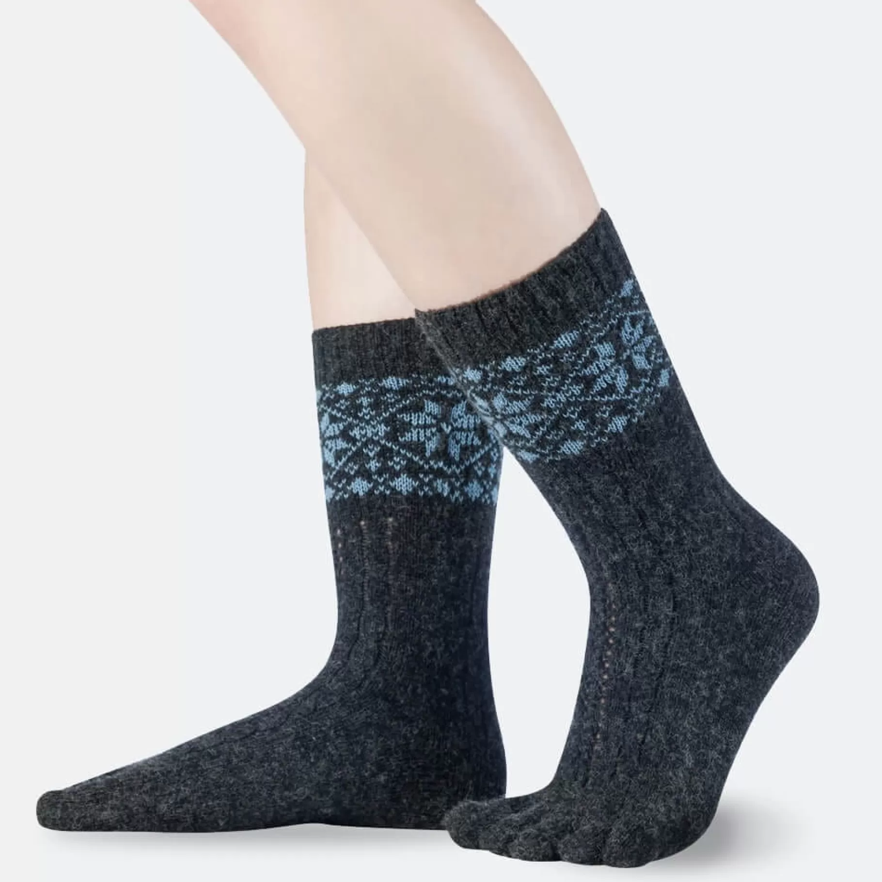 Flash Sale BÄR Schuhe Snowflakes Zehensocken beige/blau